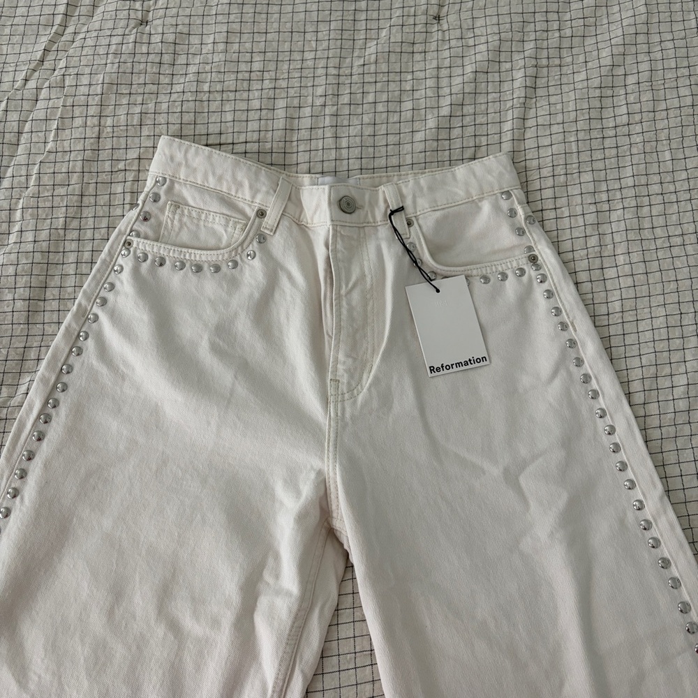 Reformation Cary Jeans BRAND NEW - Picture 2 of 11